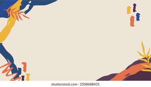 simple luxury background vector colorful animal flower fruit beach mountain cloud sun