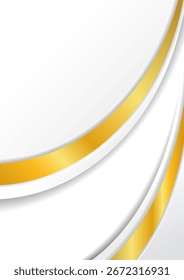simple luxury background with white and gold colors vector