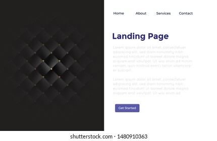 simple luxury black color abstract landing page