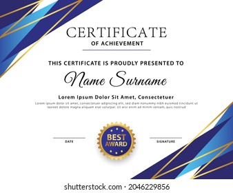 1,351 Acknowledgement Certificate Images, Stock Photos & Vectors 