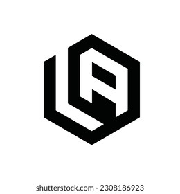 simple and luxury LA or AL letter logo