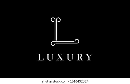 Simple Luxury Line Art Initial Letter L Logo Design Inspiration