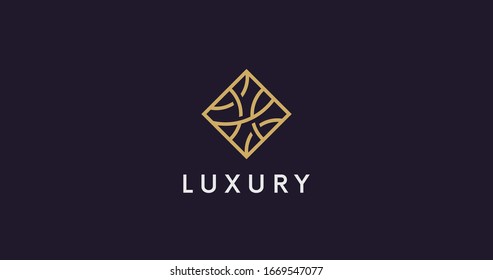 Simple Luxury logo sign vector design. 