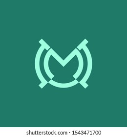 simple and luxury m logo