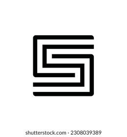 simple and luxury S or SH letter logo for all type of company