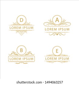 Simple luxury and vintage logo pack