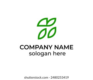 Vector de diseño de logotipo de icono de hoja m simple