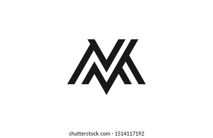 Simple M letter logo design.