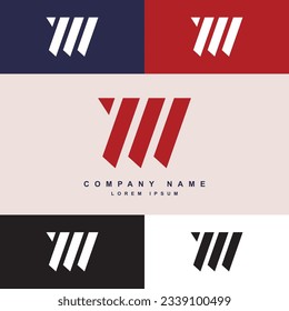einfaches M-Buchstaben-Logo-Template, M-Logo für Unternehmen oder Gaming-Logo