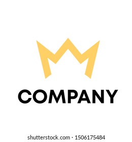 simple M logo design vector. M modern sign template . M symbols