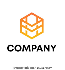 simple M logo design vector. M modern sign template . M symbols