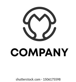 simple M logo design vector. M modern sign template . M symbols