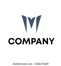 simple M logo design vector. M modern sign template . M symbols