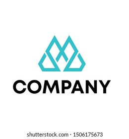 simple M logo design vector. M modern sign template . M symbols