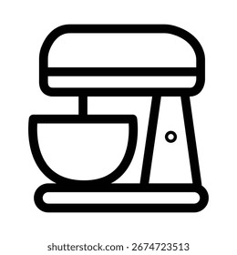 ícone de liquidificador de máquina simples vetor, ícone de conjunto de cozinha