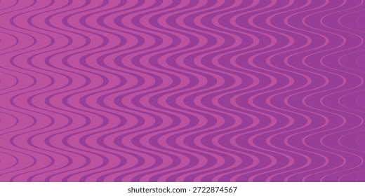 Simple magenta grande a Pequeña línea de onda lisa patrón de arte para el fondo de póster de Anuncio.