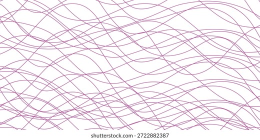 Arte de línea delgada de onda magenta simple para fondo de póster de Anuncio.