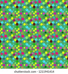 Simple magian background dental tooth seamless.