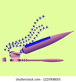 Simple magian background dental tooth seamless.