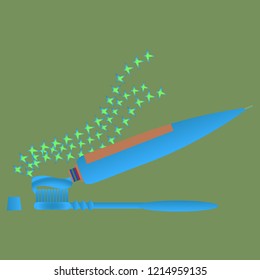 Simple magic background dental tooth seamless.