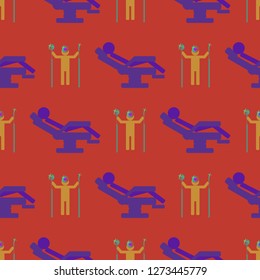 Simple magic background seamless tooth hygienical dental.