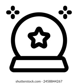 Simple Magic Ball icon. The icon can be used for websites, print templates, presentation templates, illustrations, etc