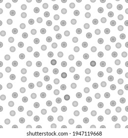 Simple Magic Geometric Seamless Vector Patterns. Simple Hand Drawn black and white Spots Isolated on a White Background. Funny Infantile Style Polka Dots Repeatable Design. Abstract Dotted Print.