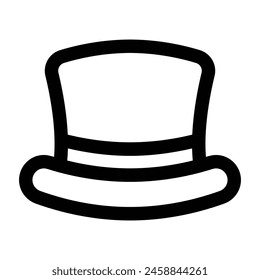 Simple Magic Hat icon. The icon can be used for websites, print templates, presentation templates, illustrations, etc