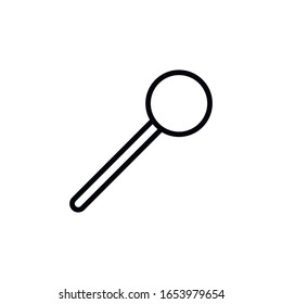 Simple magic wand line icon. Stroke pictogram. Vector illustration isolated on a white background. Premium quality symbol. Vector sign for mobile app and web sites.