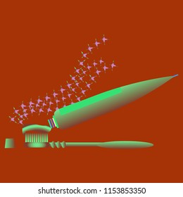 Simple magical background dental tooth seamless.