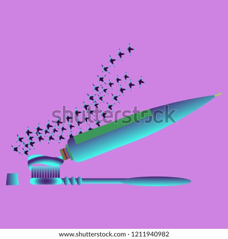 Simple magical background dental tooth seamless.