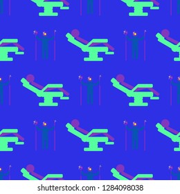 Simple magical background seamless tooth hygienical dental.
