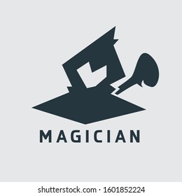 Simple Magician or wizard logo