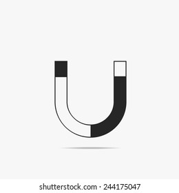 A simple magnet icon.