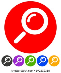 simple magnifier design element set