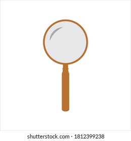Simple magnifying glass drawing, vector object