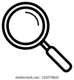 The simple magnifying glass icon flat style for webdesign