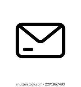 Icono de Correo simple. El icono puede utilizarse para sitios web, plantillas de impresión, plantillas de presentación, ilustraciones, etc