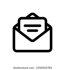 Icono de Correo simple. El icono puede utilizarse para sitios web, plantillas de impresión, plantillas de presentación, ilustraciones, etc