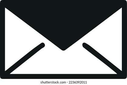 Simple mail line icon. Stroke pictogram. Vector illustration isolated on a white background. Premium quality symbol. Vector sign for mobile app and web sites.
