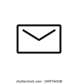Simple mail messaging icons on white background with line style design suitable for mailing, launcher, website, app, and user interface design. Pixel Perfect icon 48x48. Vector illustration EPS 10.