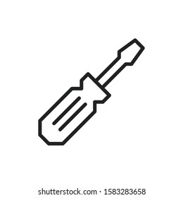 Simple maintenance line icon. Stroke pictogram. Vector illustration isolated on a white background. Premium quality symbol. Vector sign for mobile app and web sites.