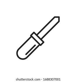 Simple maintenance line icon. Stroke pictogram. Vector illustration isolated on a white background. Premium quality symbol. Vector sign for mobile app and web sites.
