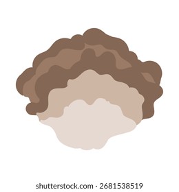 Seta de maitake simple material de ilustración