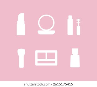 simple make up icon collection design