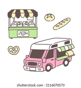 Simple Malche Icon Set  
Outdoor market