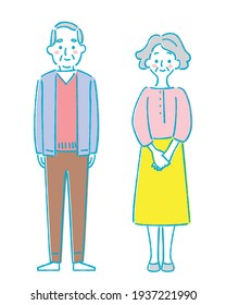 Simple male and female vector art design