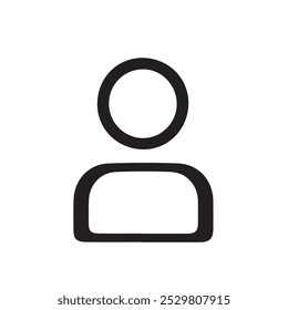 Simple Man Head Icon Set