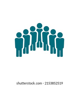 simple man icon on white background