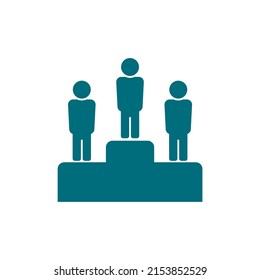 simple man icon on white background